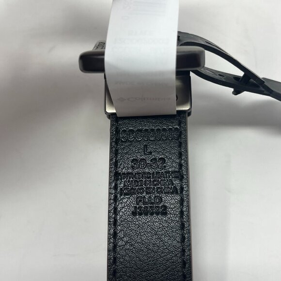 NWT Columbia brown leather belt boys silver hardware large 30-32 - Picture 4 of 7